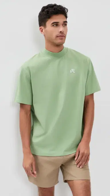 Malbon Golf X Birds of Georgia Mare ockneck Tee Seafoam Sage | Thumbnail 2