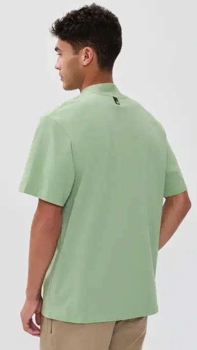 Malbon Golf X Birds of Georgia Mare ockneck Tee Seafoam Sage | Thumbnail 3