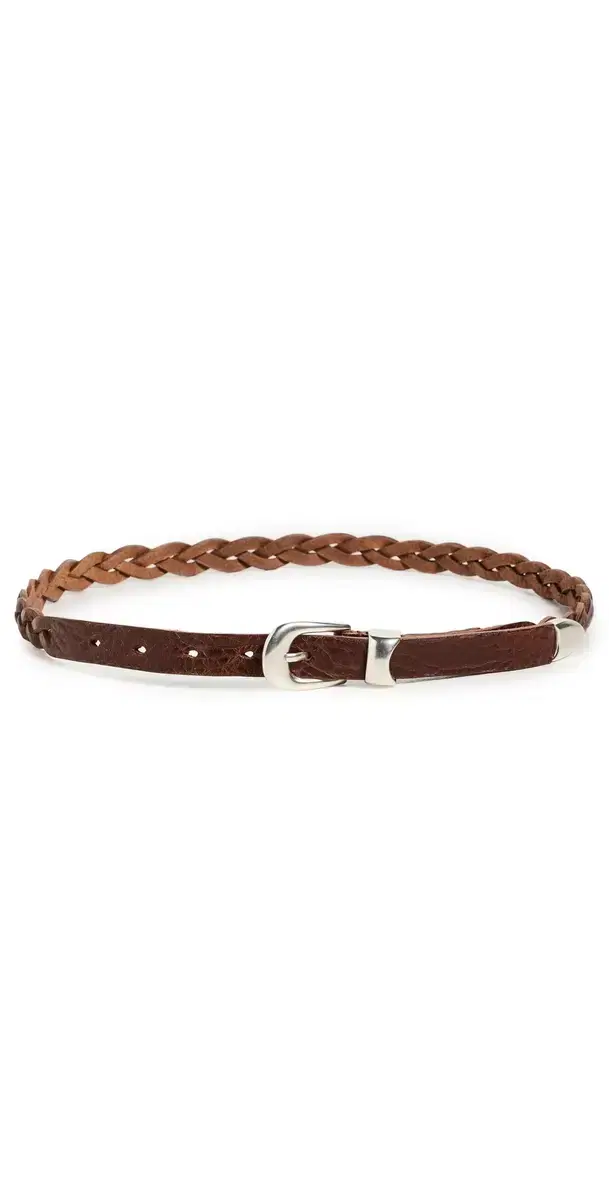 Our Legacy Leather Braided Belt Cognac Leather