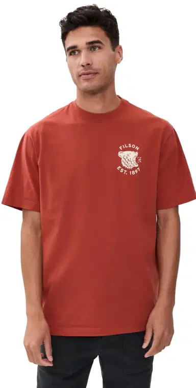 Filson Short Sleeve Bear Graphic Tee Chili Oil | Thumbnail 1 Filson Short Sleeve Bear Graphic Tee Chili Oil | Thumbnail 1