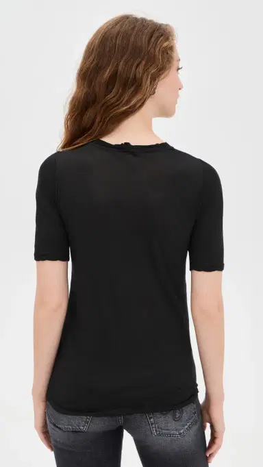 ALL THREE Victoria Tee Black L | Thumbnail 3