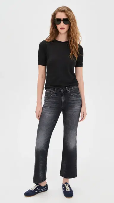 ALL THREE Victoria Tee Black L | Thumbnail 5