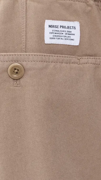 Norse Projects Trysil Regular Stretch Twill Shorts 8 Utility Khaki | Thumbnail 6
