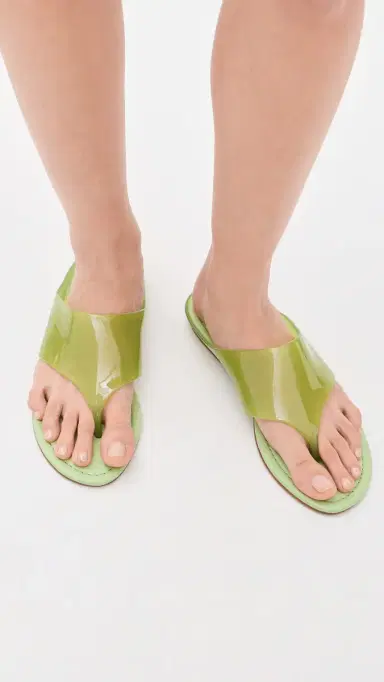 Farm Rio Jelly Flat Sandals Sage Green 5 | Thumbnail 3 Farm Rio Jelly Flat Sandals Sage Green 5 | Thumbnail 3