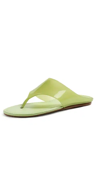 Farm Rio Jelly Flat Sandals Sage Green 5 | Thumbnail 1 Farm Rio Jelly Flat Sandals Sage Green 5 | Thumbnail 1