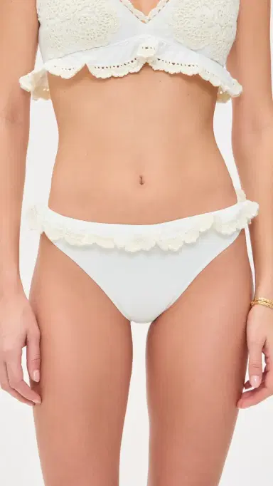 Sea adelyn Crochet Bikini Bottoms White | Thumbnail 2