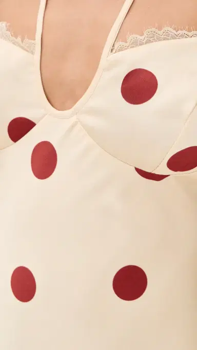Bailey Rose Polka Dot Midi Dress Cream | Thumbnail 6 Bailey Rose Polka Dot Midi Dress Cream | Thumbnail 6