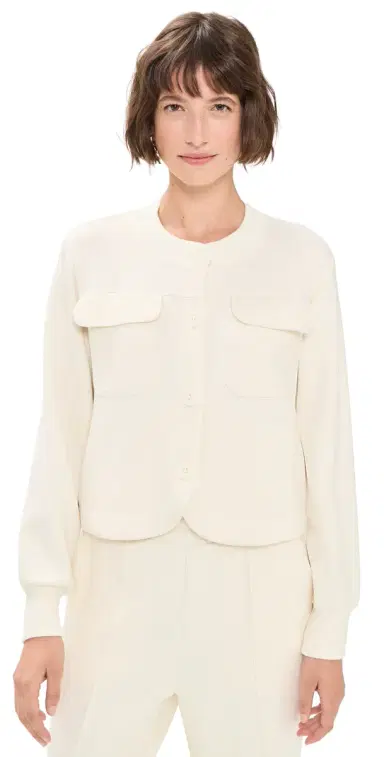 Varley Hartwell Button Through Sweat Jacket | Thumbnail 1 Varley Hartwell Button Through Sweat Jacket | Thumbnail 1