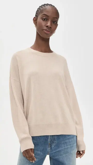 Jenni Kayne Cashmere Marina Crewneck Oat | Thumbnail 3