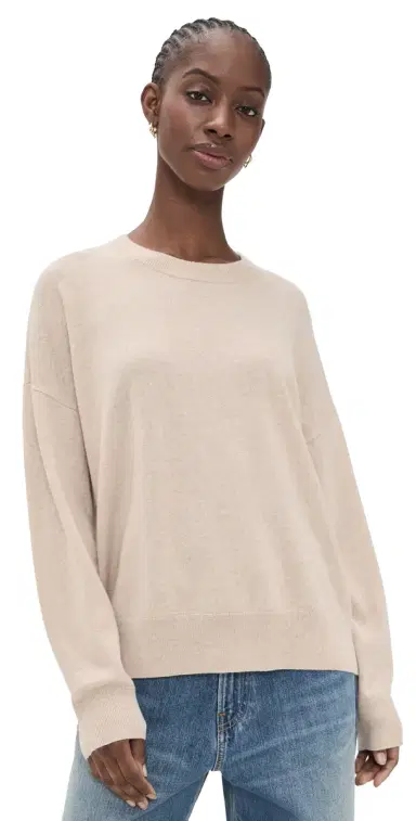 Jenni Kayne Cashmere Marina Crewneck Oat | Thumbnail 1