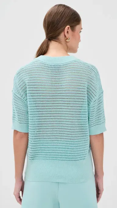 Varley Callie Knit Top Porcelain Blue S | Thumbnail 3