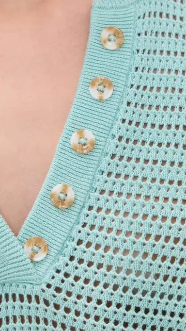 Varley Callie Knit Top Porcelain Blue S | Thumbnail 6