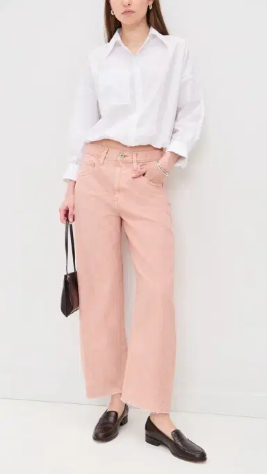 Ag Hattie Crop Jeans Sulfur Sparkling Rose | Thumbnail 5 Ag Hattie Crop Jeans Sulfur Sparkling Rose | Thumbnail 5