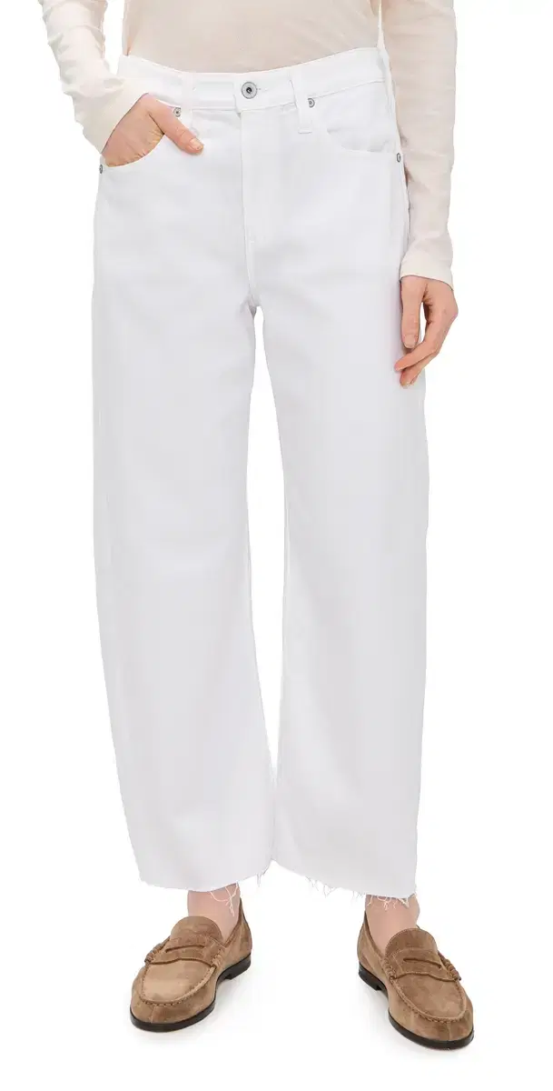 AG Hattie Crop Jeans Gallery White
