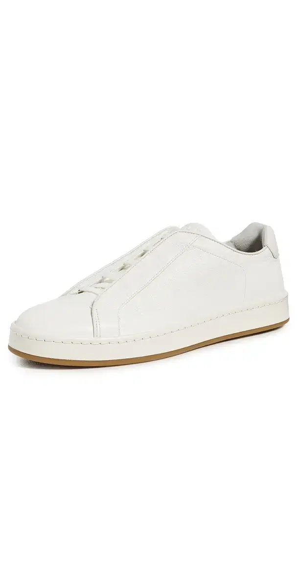 Banks Leather Slip On Sneakers White