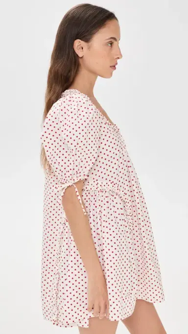 Damson Madder Meri Mini Dress Spot | Thumbnail 5 Damson Madder Meri Mini Dress Spot | Thumbnail 5