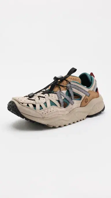 Flower Mountain Kazana Uni Cow Velour Sneakers Beige | Thumbnail 2