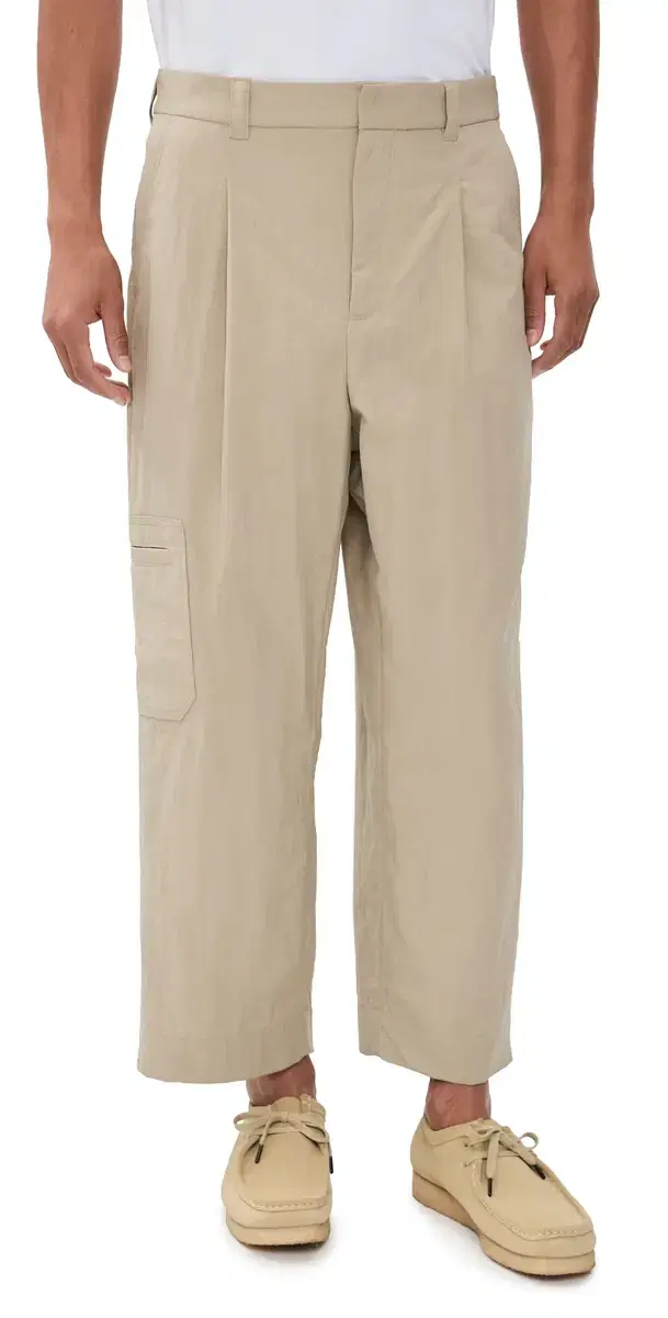 Pleated Cargo Pants Tea Leaf