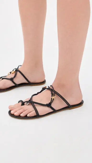 Farm Rio Sea Flat Sandals Black And Cuoio | Thumbnail 3 Farm Rio Sea Flat Sandals Black And Cuoio | Thumbnail 3