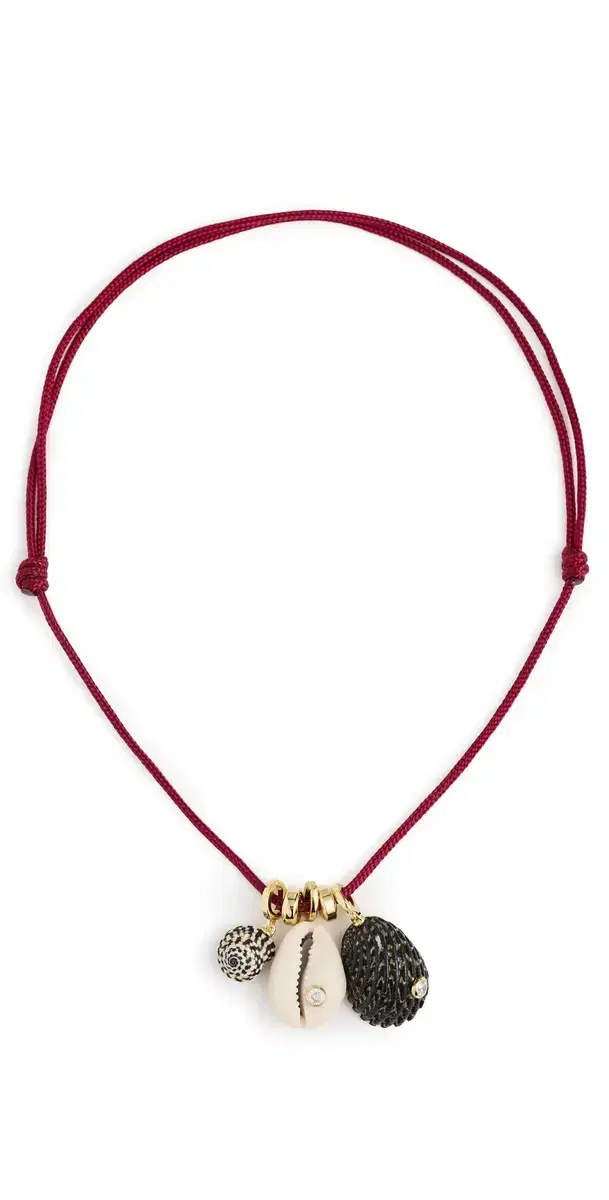 Drift Necklace Burgundy One Size