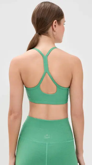 Beyond Yoga Slim Racerback Bra Bright Emerald Heather | Thumbnail 3 Beyond Yoga Slim Racerback Bra Bright Emerald Heather | Thumbnail 3