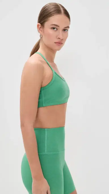 Beyond Yoga Slim Racerback Bra Bright Emerald Heather | Thumbnail 4 Beyond Yoga Slim Racerback Bra Bright Emerald Heather | Thumbnail 4