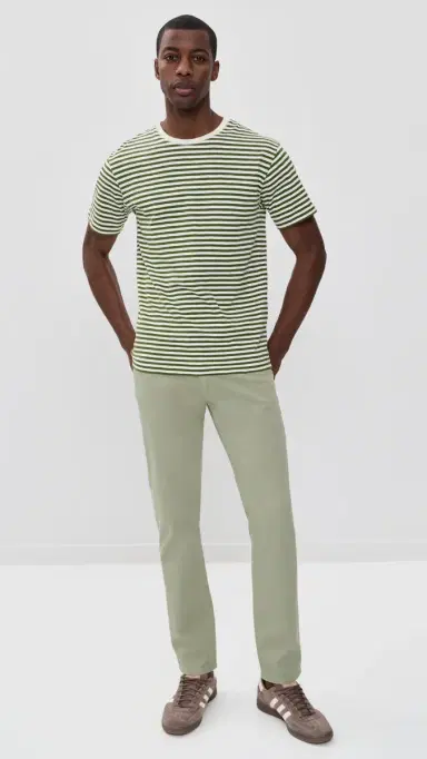 WARP + WEFT Ams Slim Twill Pants Fossil | Thumbnail 5 WARP + WEFT Ams Slim Twill Pants Fossil | Thumbnail 5