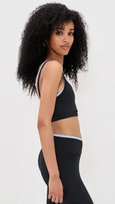 STRUT-THIS The Rhodes Bra Black/Baby Blue | Thumbnail 4