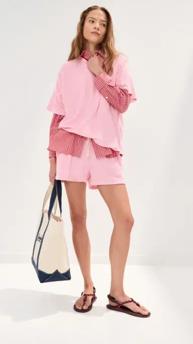 LE BOP Farrah Terry Shorts Pink | Thumbnail 5