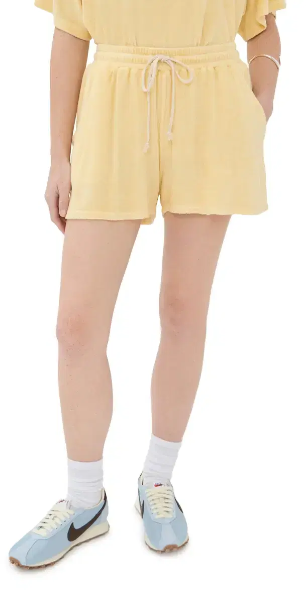 LE BOP Farrah Terry Shorts Butter Yellow