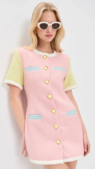 Maude Club Taylor Dress Pink Multi M | Thumbnail 2 Maude Club Taylor Dress Pink Multi M | Thumbnail 2