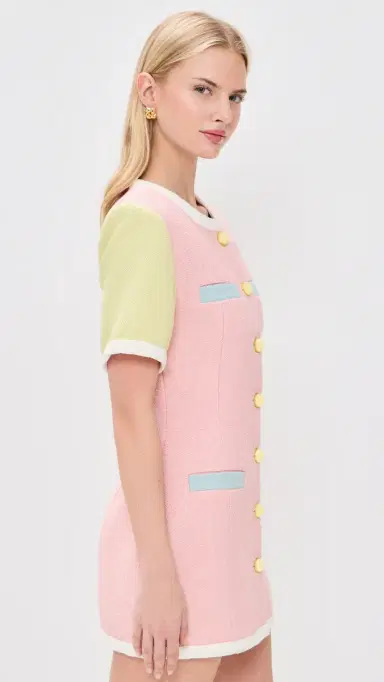 Maude Club Taylor Dress Pink Multi M | Thumbnail 4 Maude Club Taylor Dress Pink Multi M | Thumbnail 4