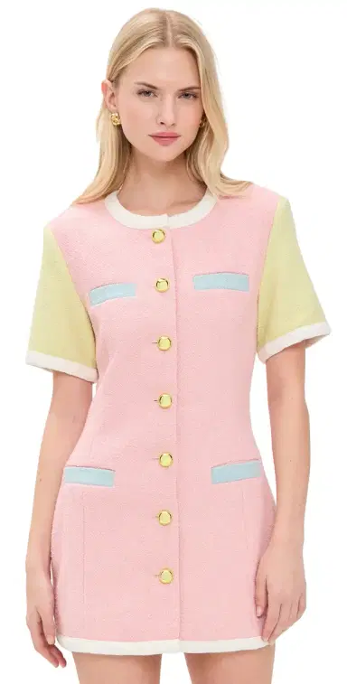 Maude Club Taylor Dress Pink Multi M | Thumbnail 1 Maude Club Taylor Dress Pink Multi M | Thumbnail 1