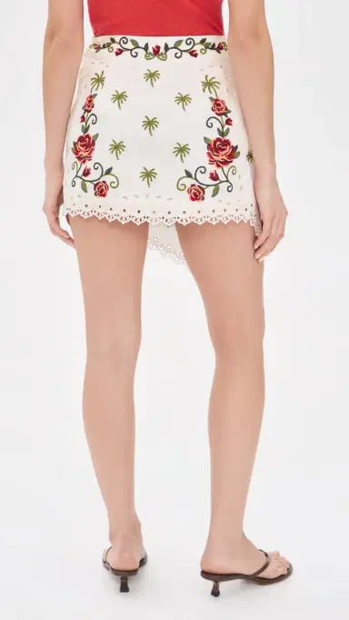 FARM Rio Tropi Off-White Scarf Mini Skirt Tropi Off White Scarf | Thumbnail 3 FARM Rio Tropi Off-White Scarf Mini Skirt Tropi Off White Scarf | Thumbnail 3