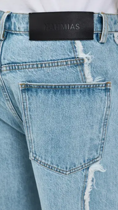 Nahmias Stone Wash Ollie Denim Jeans Light Indigo Denim | Thumbnail 6 Nahmias Stone Wash Ollie Denim Jeans Light Indigo Denim | Thumbnail 6
