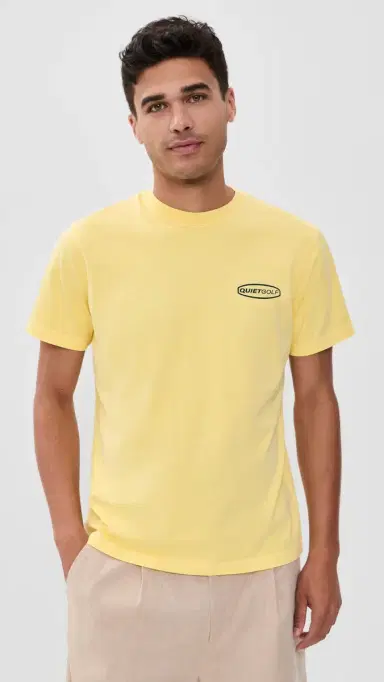 Quiet Golf Pro Shop T-Shirt Yellow | Thumbnail 3
