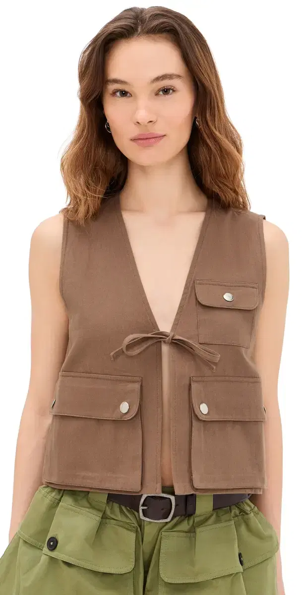 ois Twill Vest Taupe