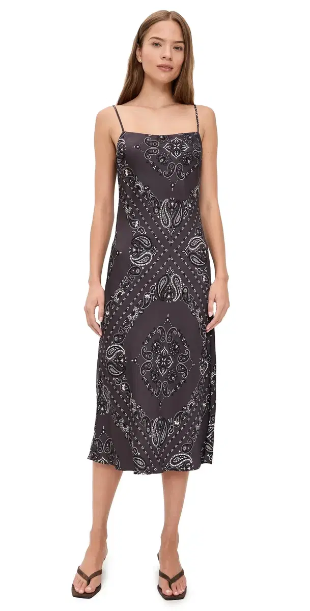 Cami Maxi Slip Dress Chocolate Plum