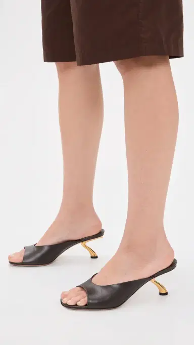 FERRAGAMO Igea Leather Mules T. Moro/Biscotto/Testa Di | Thumbnail 3 FERRAGAMO Igea Leather Mules T. Moro/Biscotto/Testa Di | Thumbnail 3