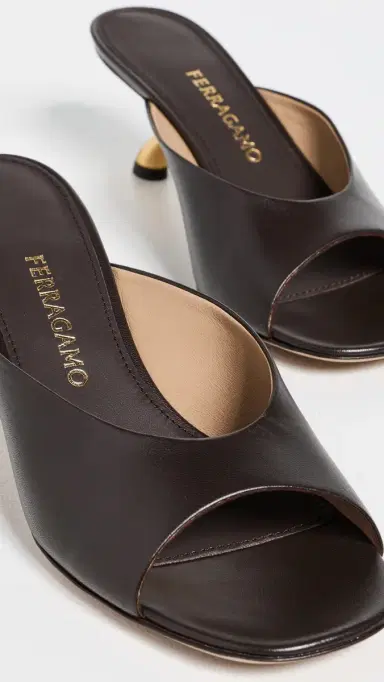 FERRAGAMO Igea Leather Mules T. Moro/Biscotto/Testa Di | Thumbnail 6 FERRAGAMO Igea Leather Mules T. Moro/Biscotto/Testa Di | Thumbnail 6