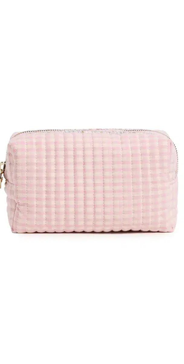 Small T Seam Pouch Rose Gingham One Size