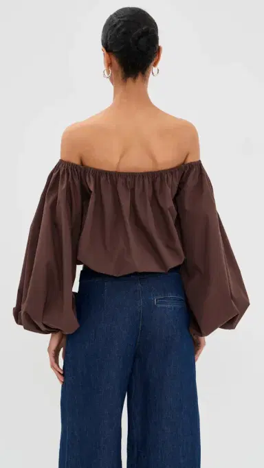 AZEEZA Margot Top Chocolate S | Thumbnail 3