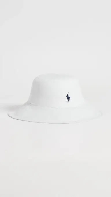 Polo Ralph Lauren Linen Sun Hat Deckwash White One Size | Thumbnail 2