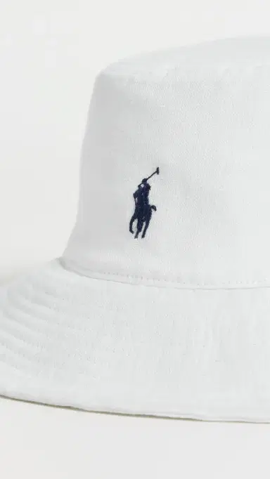 Polo Ralph Lauren Linen Sun Hat Deckwash White One Size | Thumbnail 4