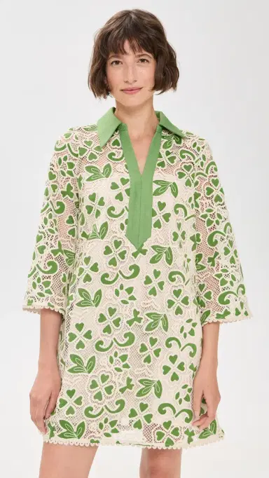 English Factory Embroidered Collar Mini Dress | Thumbnail 2 English Factory Embroidered Collar Mini Dress | Thumbnail 2