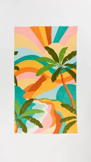 FARM Rio Carioca Landscape Towel Multi One Size | Thumbnail 3