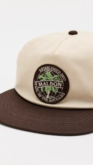 Malbon Palmera Snapback Cap Cream One Size | Thumbnail 4