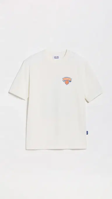 New York or Nowhere Knicks Skyscraper T-Shirt Off White | Thumbnail 2 New York or Nowhere Knicks Skyscraper T-Shirt Off White | Thumbnail 2