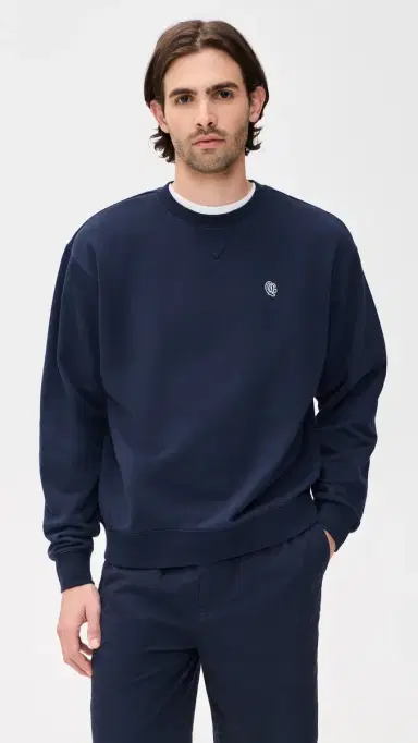 Quiet Golf JV Crewneck Sweatshirt Navy | Thumbnail 2 Quiet Golf JV Crewneck Sweatshirt Navy | Thumbnail 2