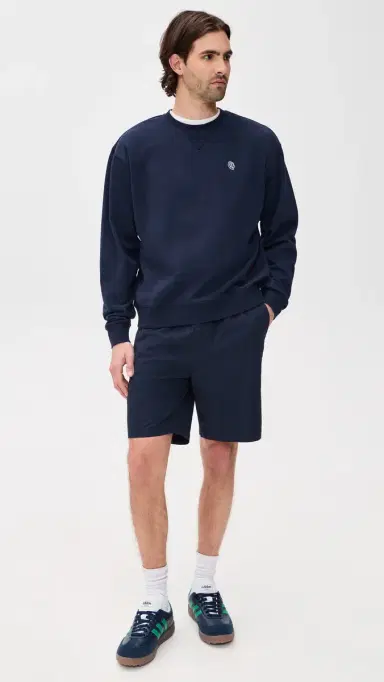 Quiet Golf JV Crewneck Sweatshirt Navy | Thumbnail 5 Quiet Golf JV Crewneck Sweatshirt Navy | Thumbnail 5